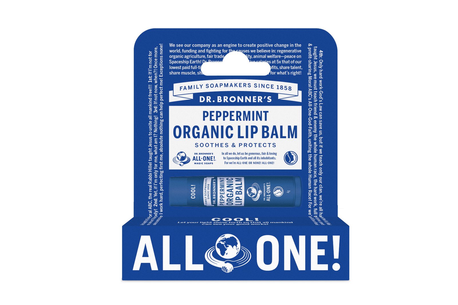 Dr. Bronner’s Peppermint Lip Balm 4 g