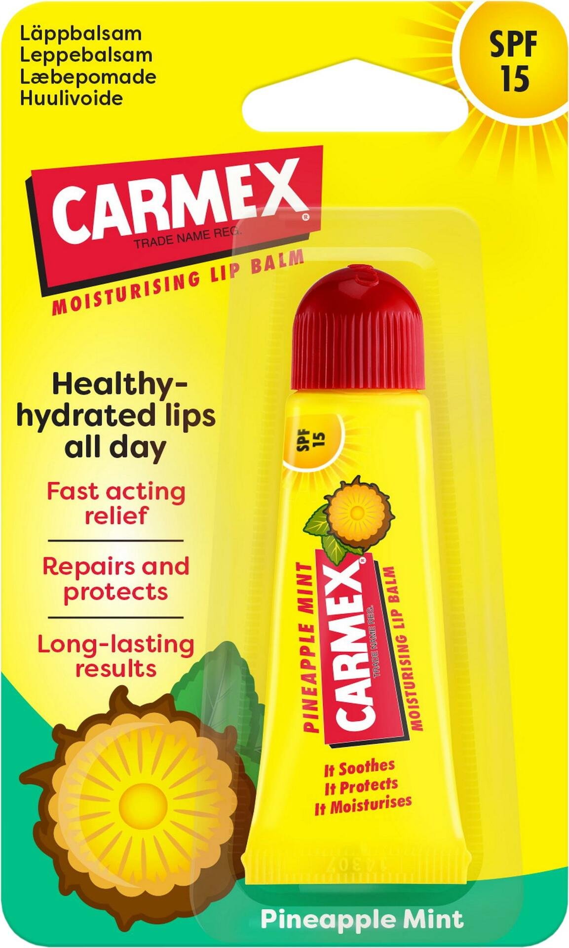 Carmex Lip Balm Pineapple Mint SPF15 10 g