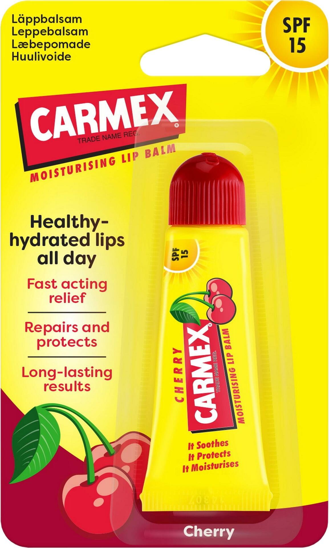 Carmex Lip Balm Cherry Tube SPF15 10 g