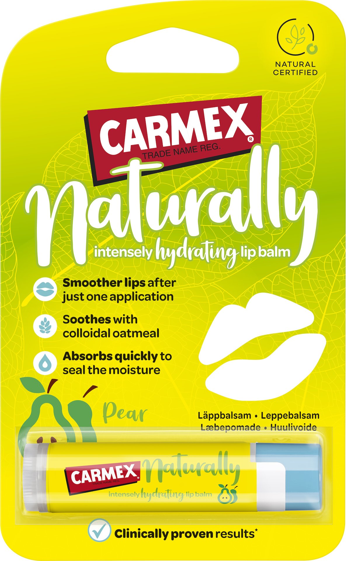 Carmex Lip Balm Naturally Pear Stick 4,3 g