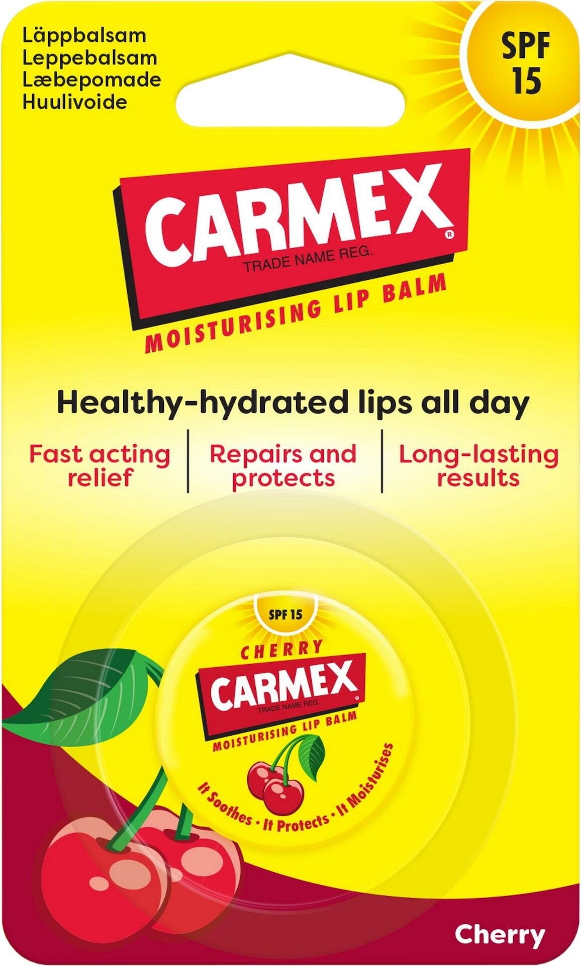 Carmex Lip Balm Cherry Jar SPF15 7,5g
