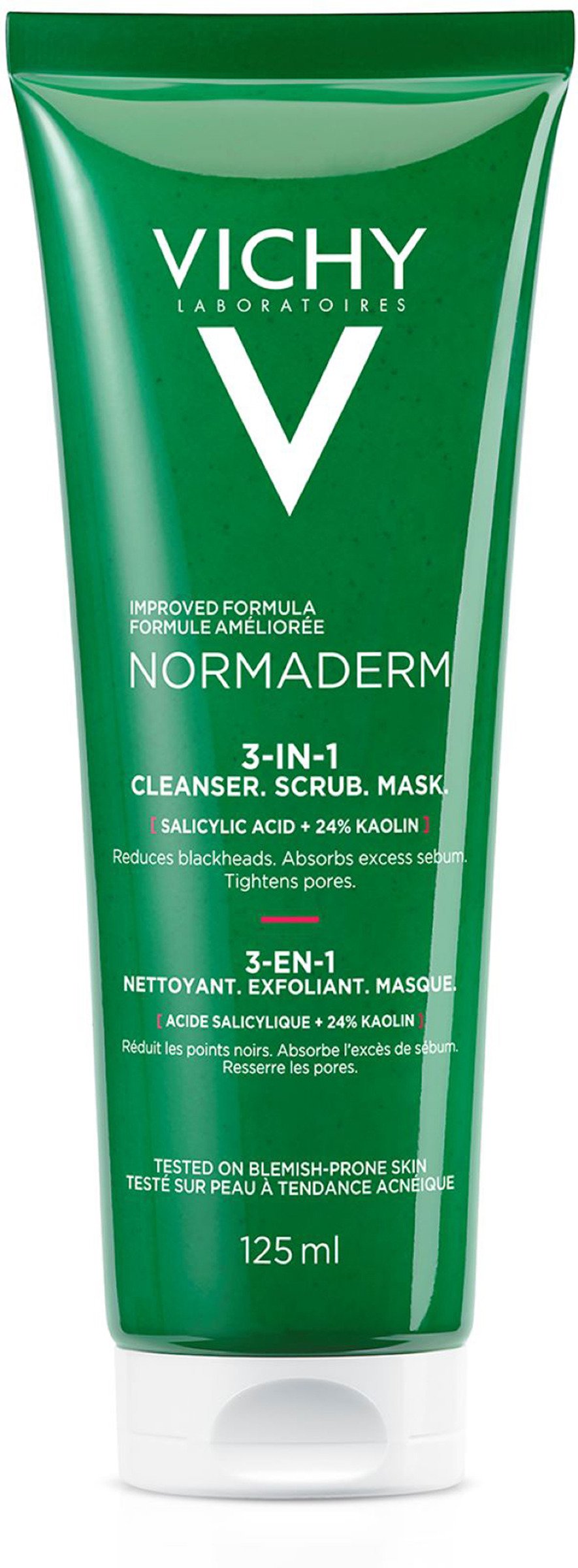Vichy Normaderm 3-in-1 Scrub & Mask Cleanser 125 ml