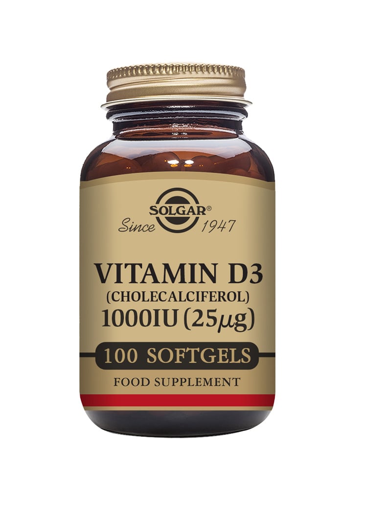 SolgarVitamin D3 25 ug Kolekalciferol 100 kapslar