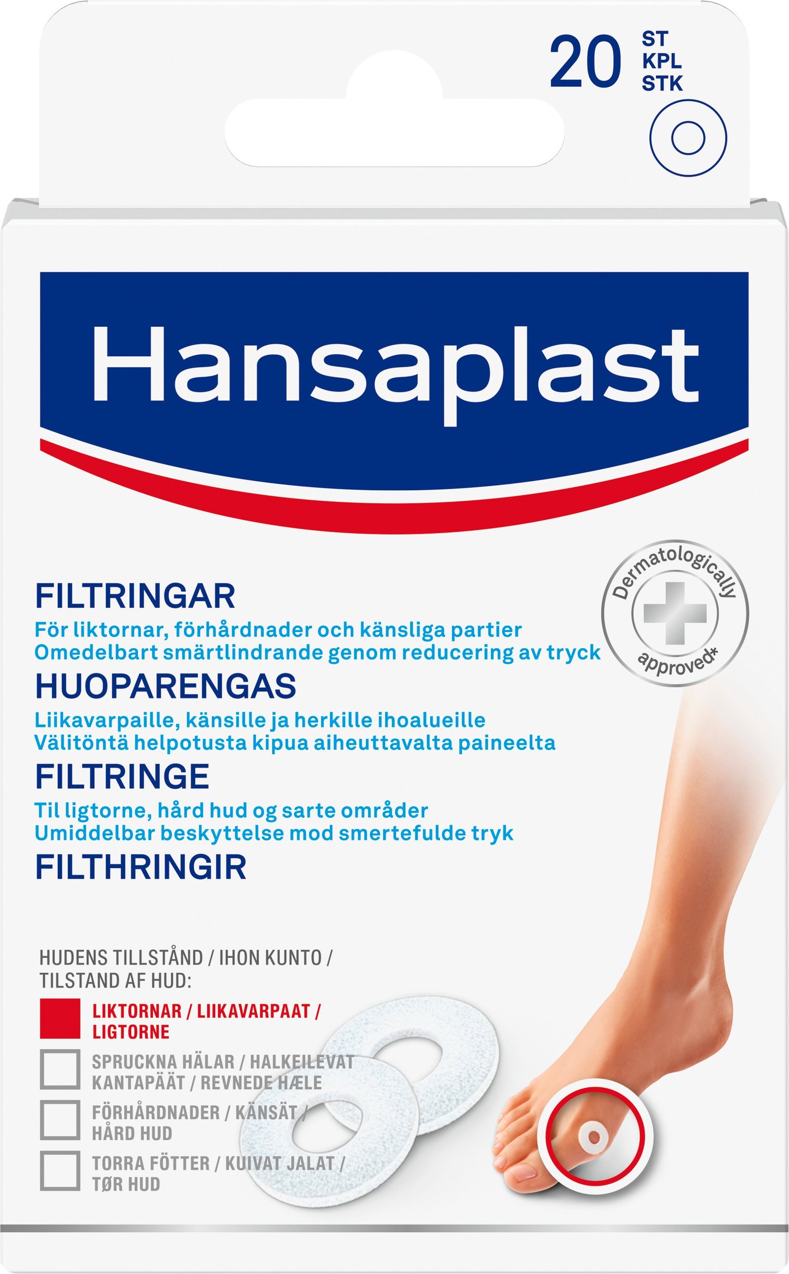 Hansaplast Filtringar small 20 st