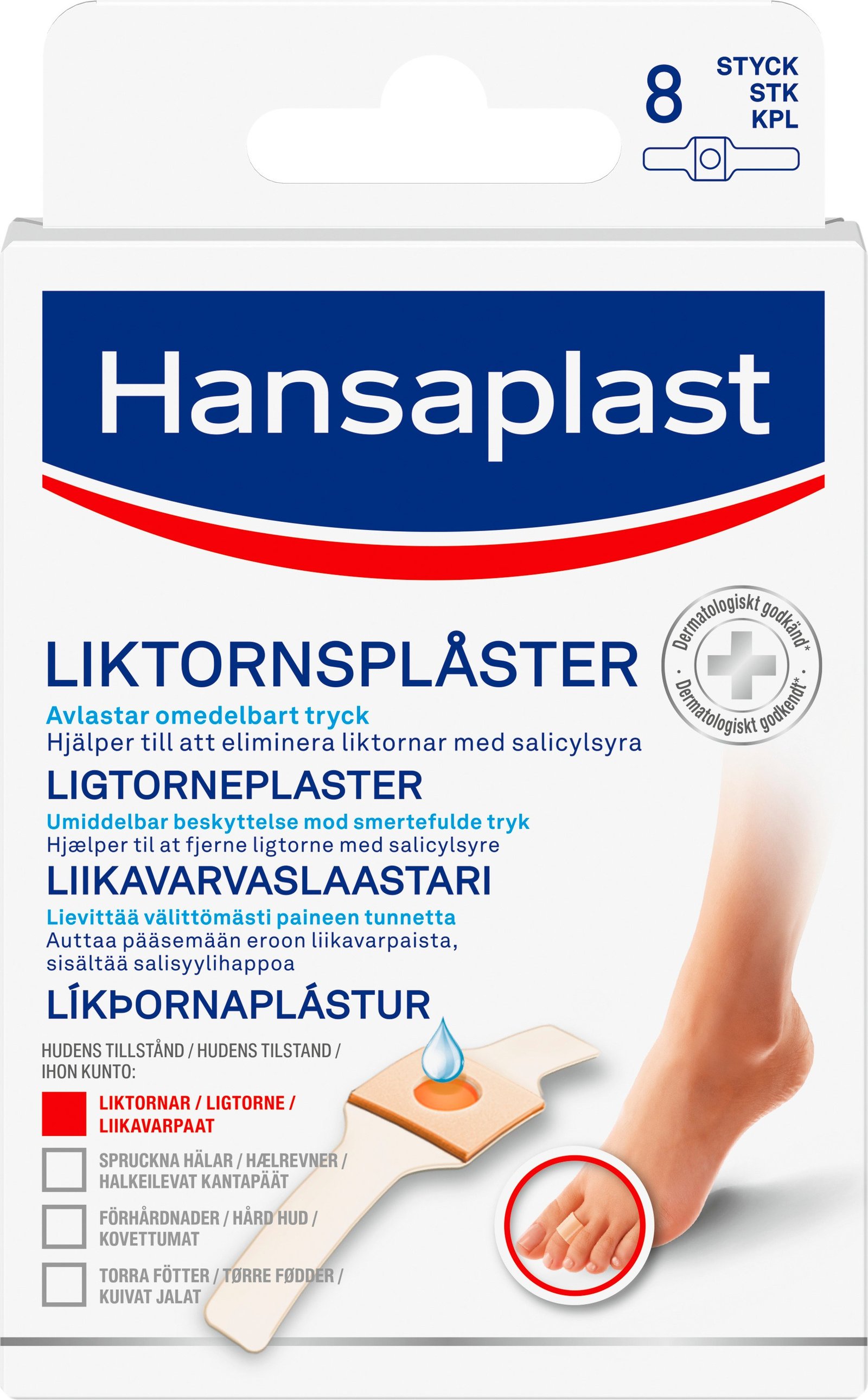 Hansaplast Liktornsplåster strips 8 st