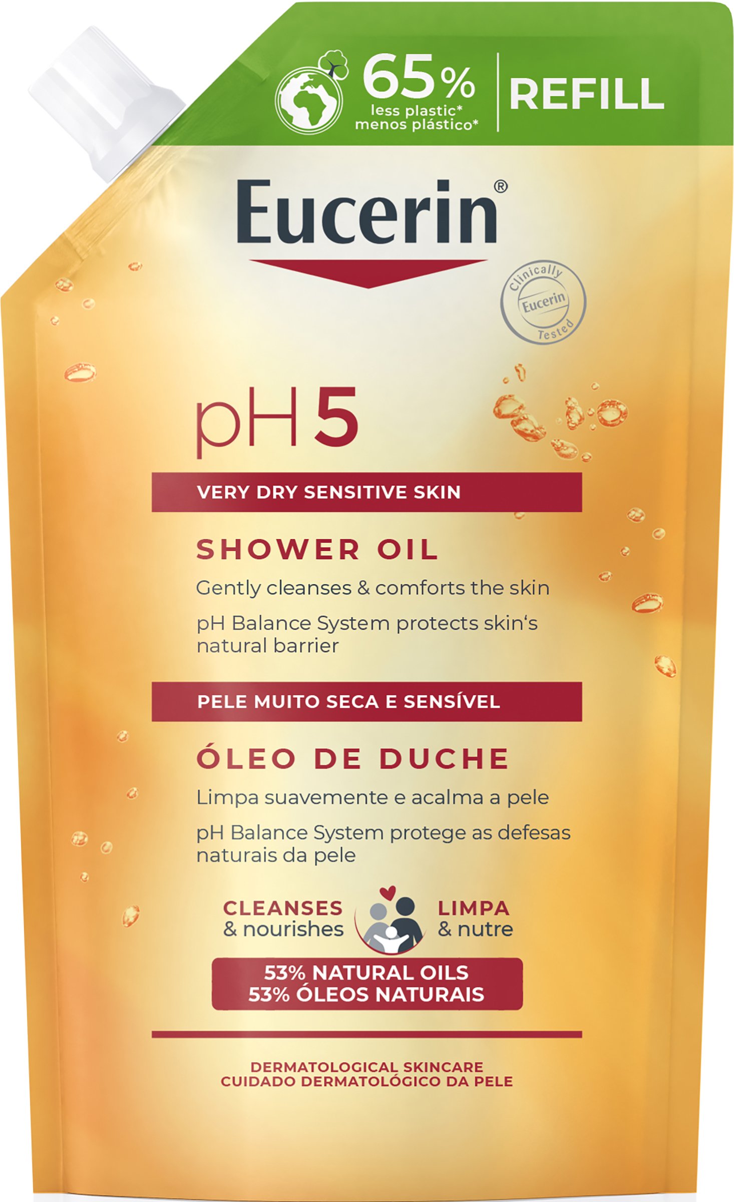 pH5 Shower Oil Refill Parfymerad 400 ml