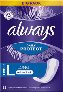 Always Dailies Large Extra Protect Trosskydd 52 st