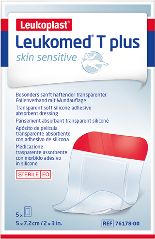 Leukoplast Leukomed T Plus Skin Sensitive 5 st 5x7,2 cm