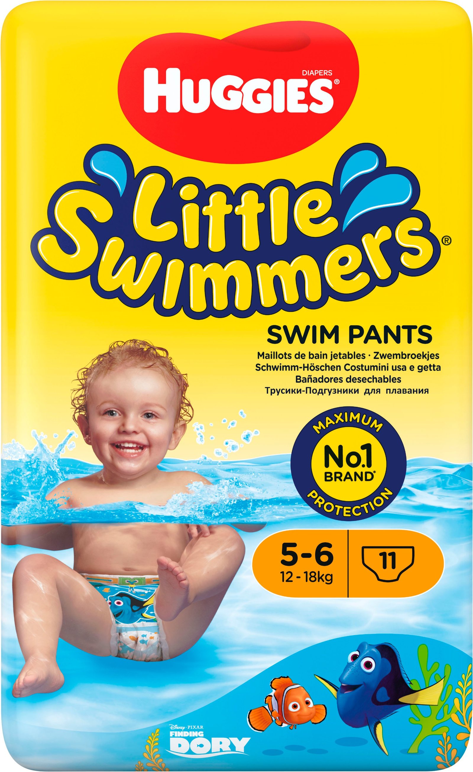 Huggies Little Swimmers Simblöja Stl 5-6 (12-18kg) 11 st