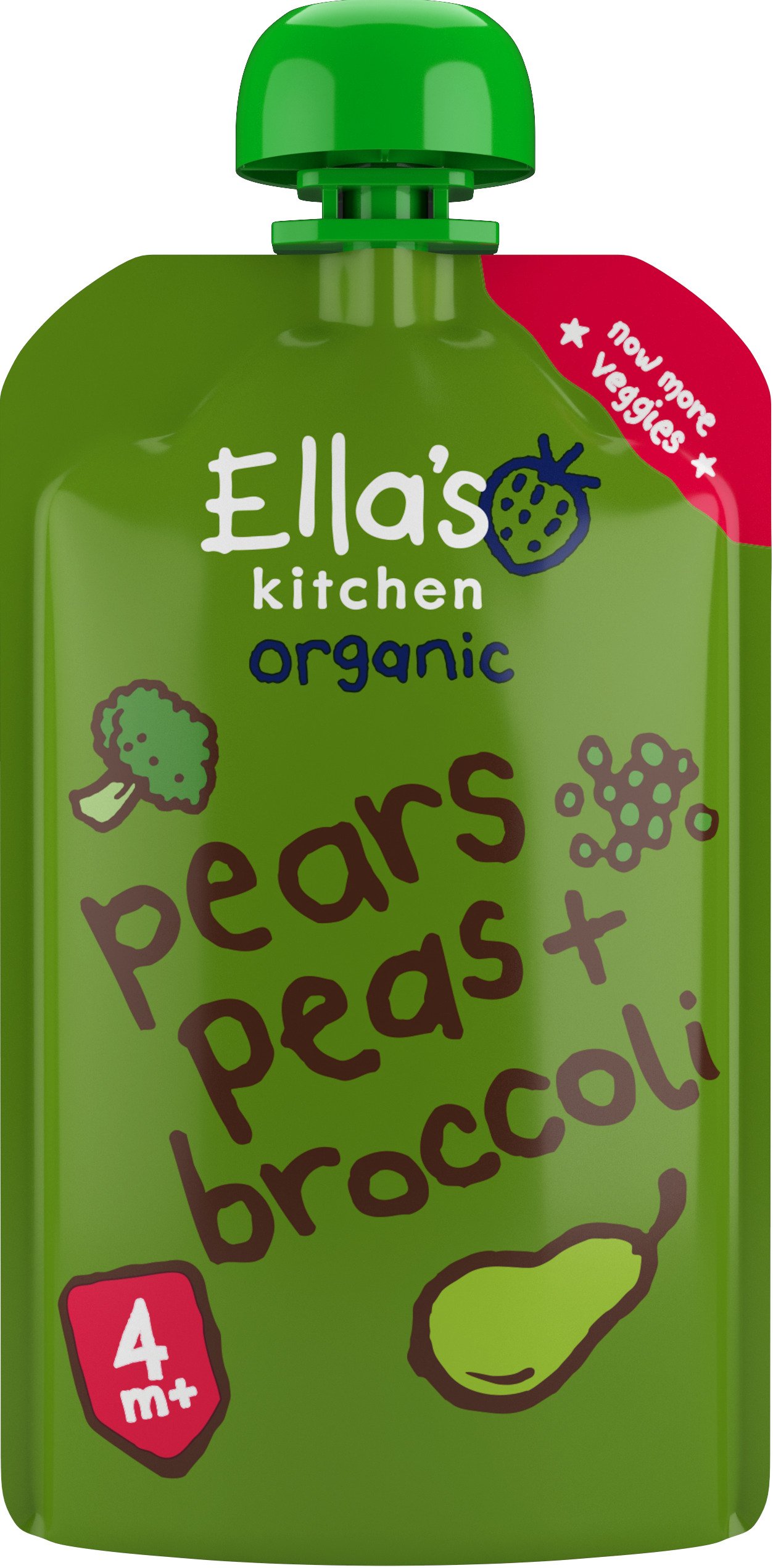 Ella's Kitchen Päron, Ärtor & Broccoli 120g