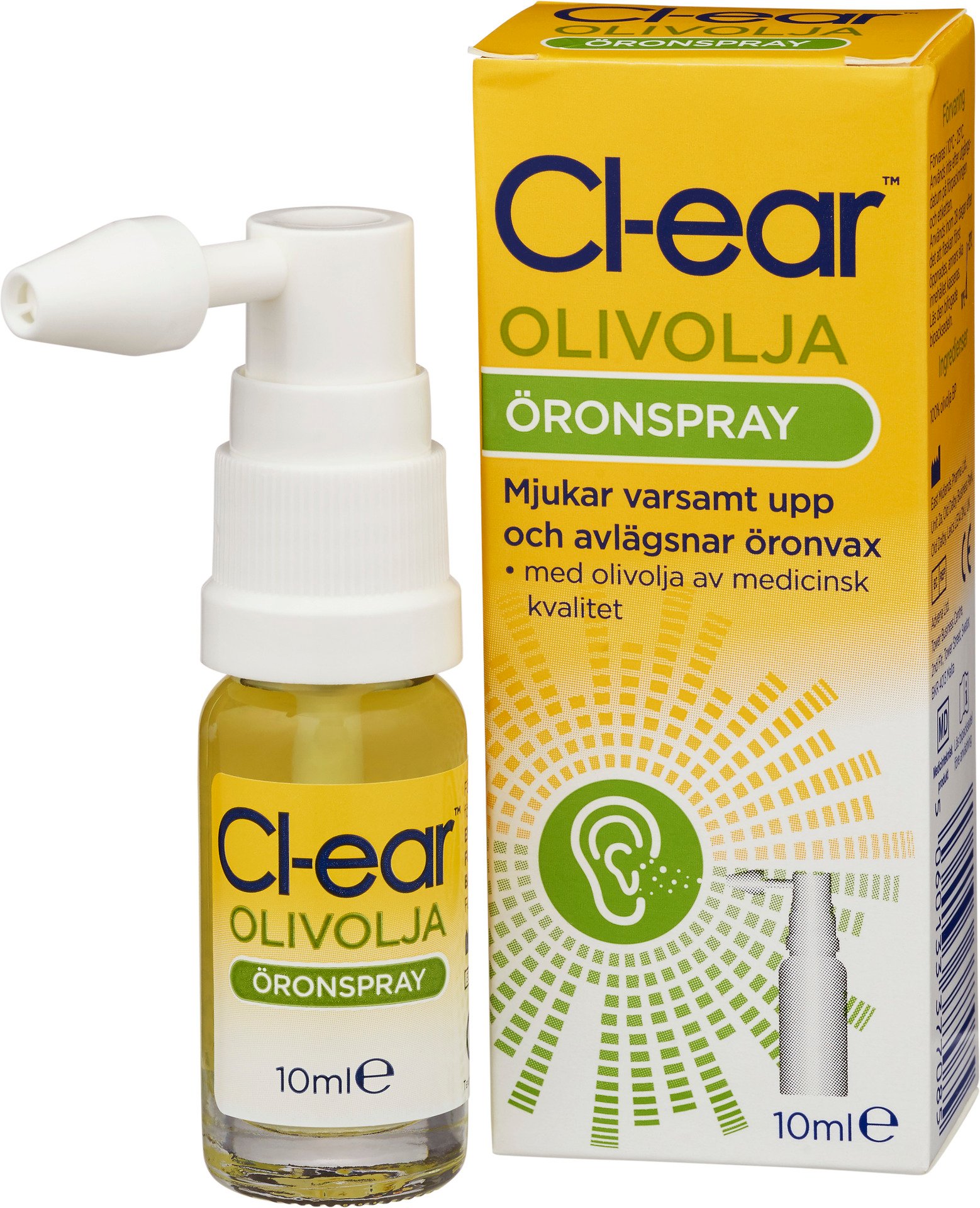 Köp Cl-ear Olivolja Öronspray 10 ml | Apohem