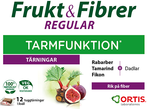 Frukt & Fibrer Tarmfunktion 12 tärningar