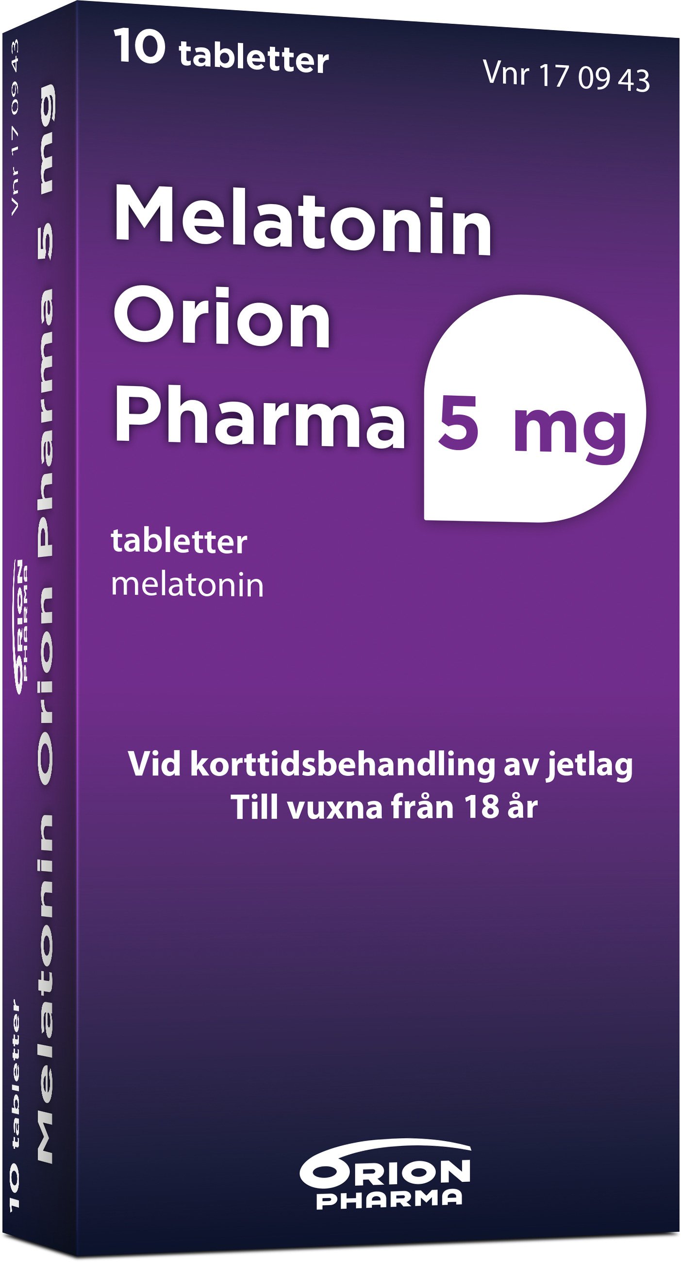Orion Pharma Melatonin Orion Pharma 5 mg 10 tabletter