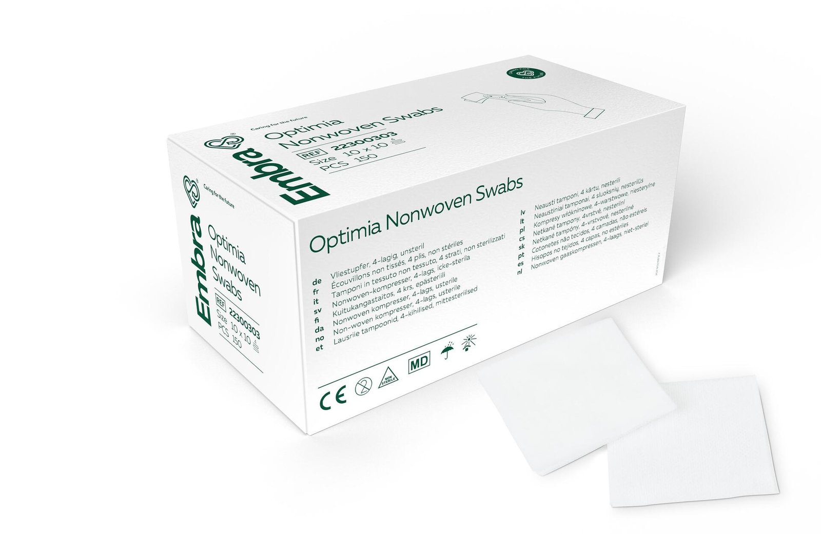 Köp Embra Kompress Nonwoven 10x10cm 150st | Apohem