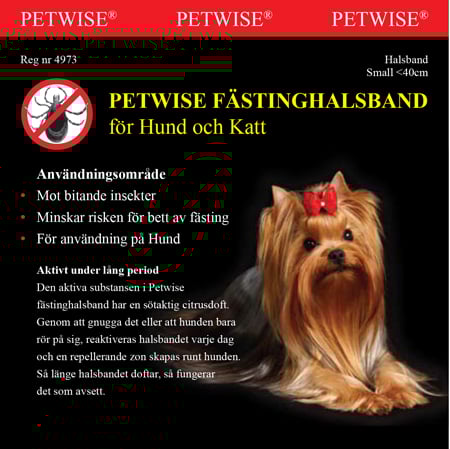 Petwise Fästinghalsband för Hund Small