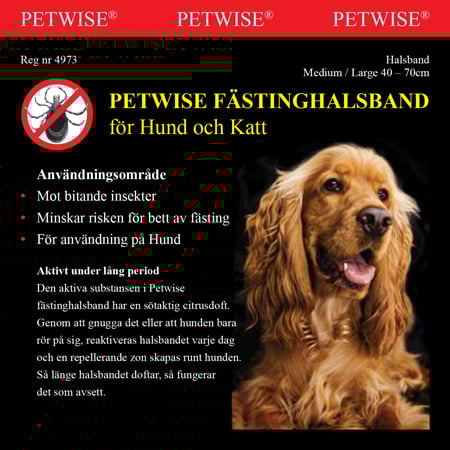 Petwise Fästinghalsband för Hund Medium/Large