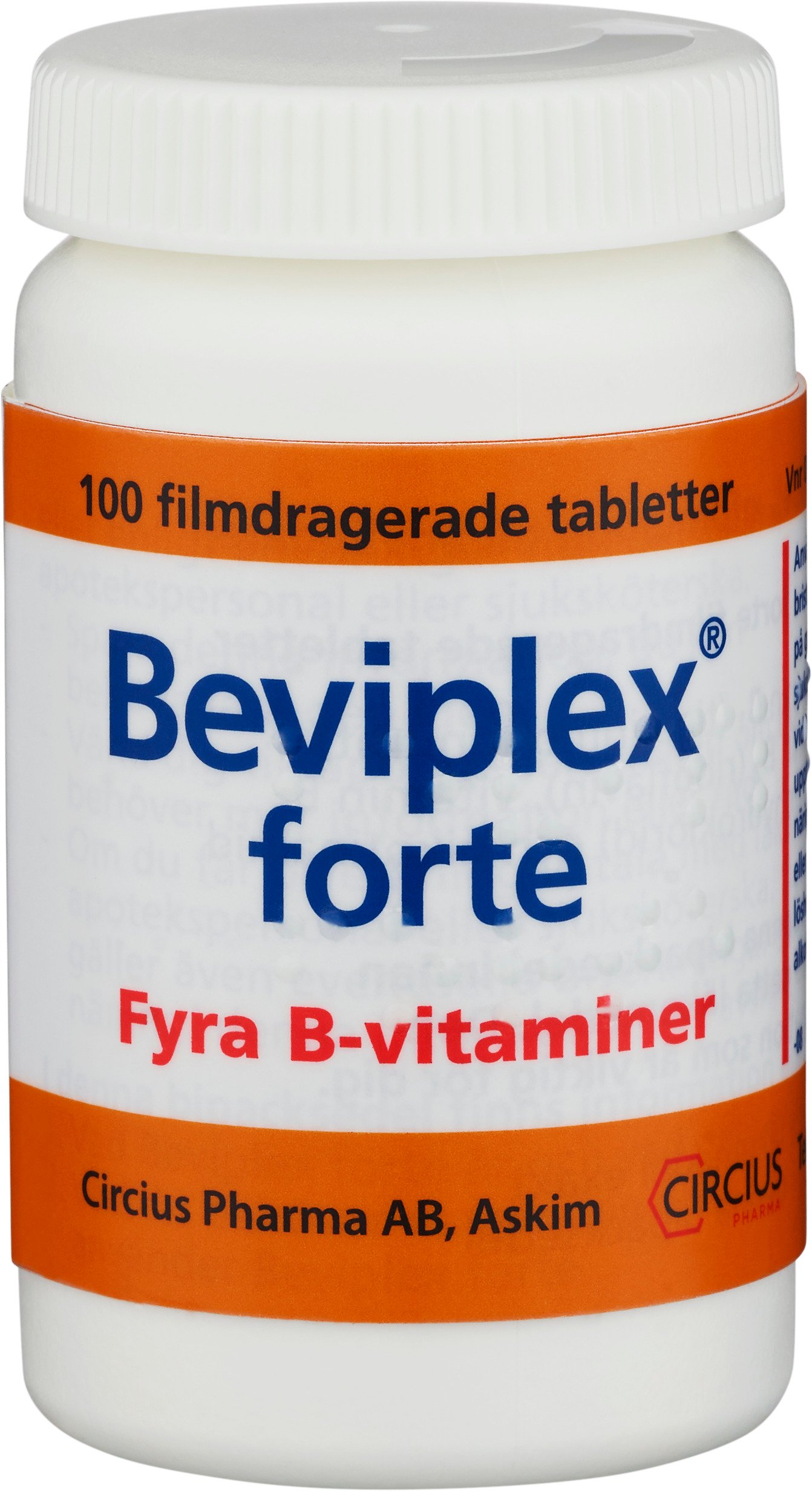 Beviplex Forte Fyra B-vitaminer 100 tabletter