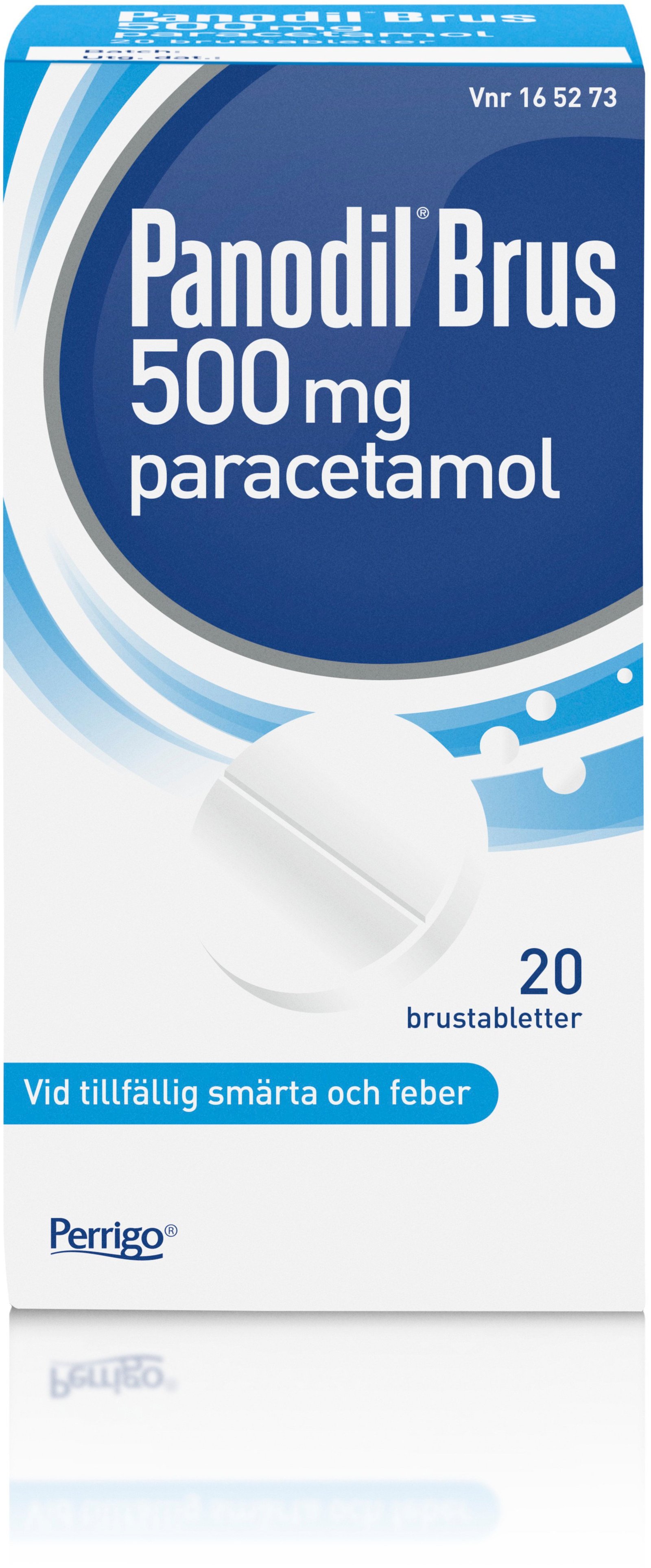 Panodil Brus 500mg paracetamol 20 brustabletter