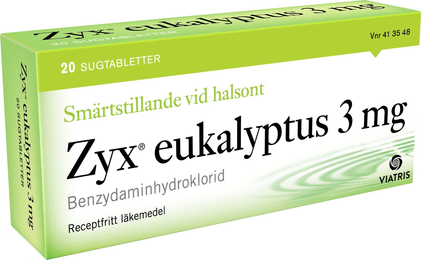 Zyx Eukalyptus 3 mg 20 sugtabletter