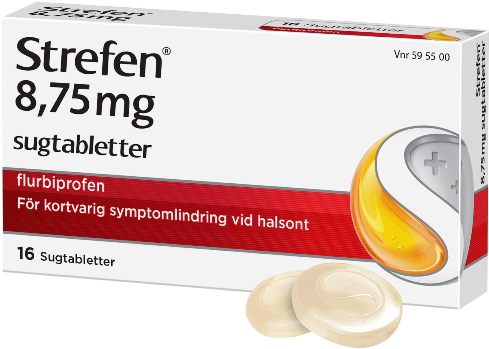 Strefen 8,75 mg flurbiprofen 16 sugtabletter