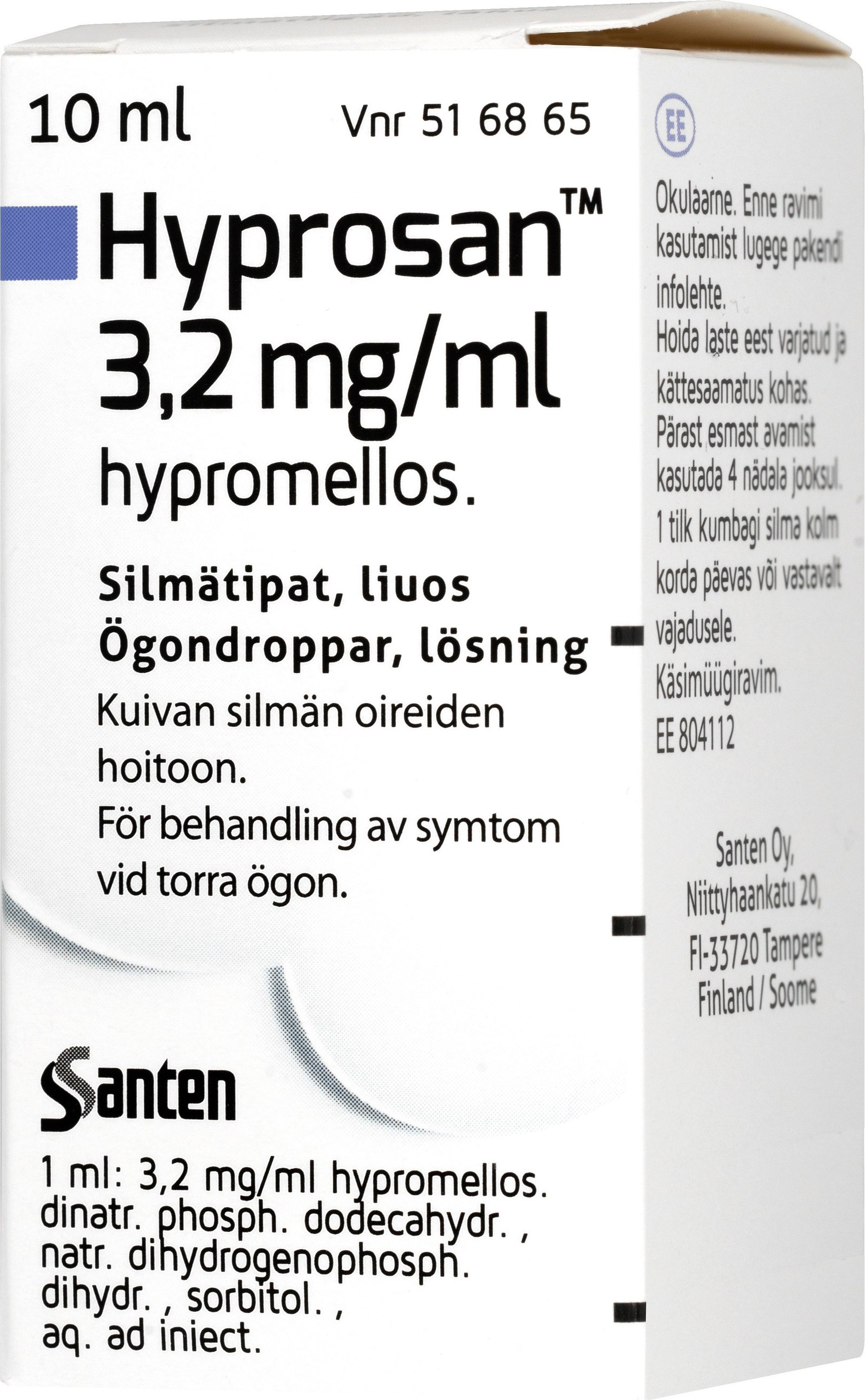 Hyprosan Ögondroppar 3,2 mg/ml 10 ml