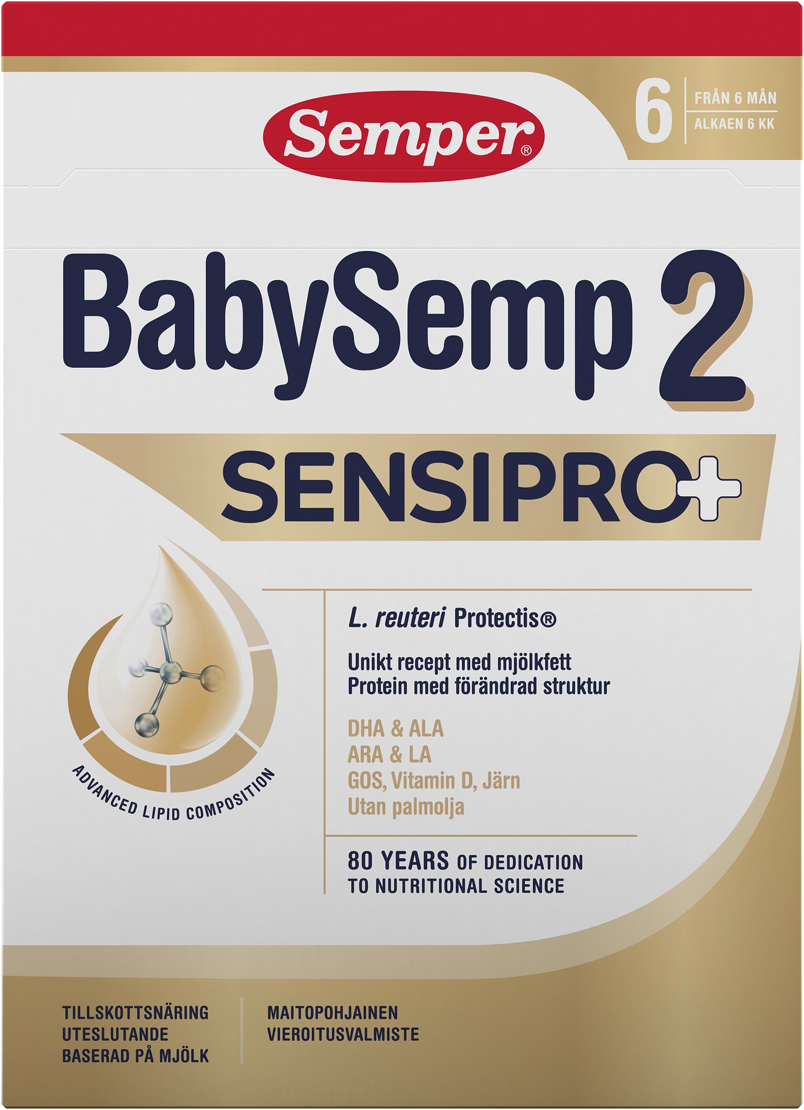 Semper BabySemp 2 SensiPro+ Tillskottsnäring 700g
