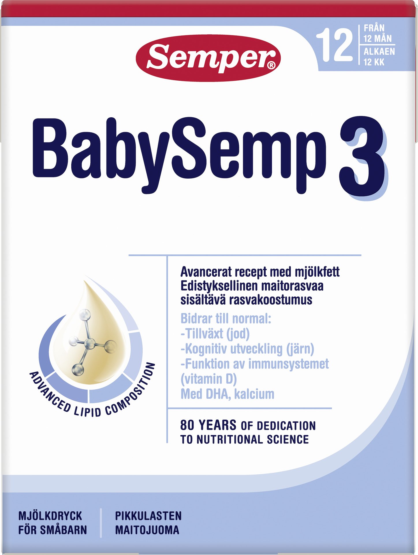 Semper BabySemp 3 Drickfärdig Mjölkdryck 200 ml