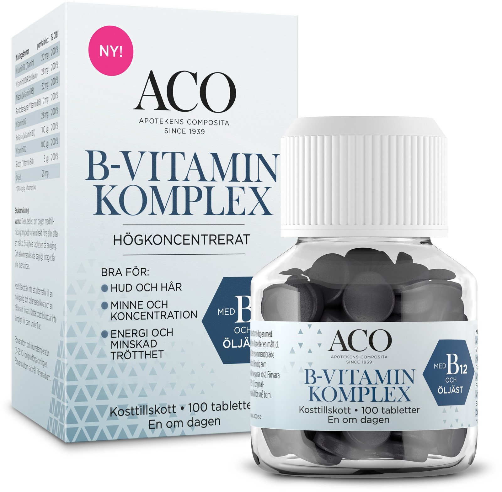 ACO B-vitamin Komplex 100 tabletter