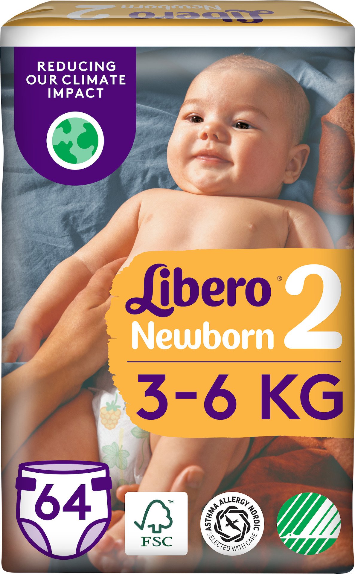 Libero Newborn 2 (3-6 kg) 64 st