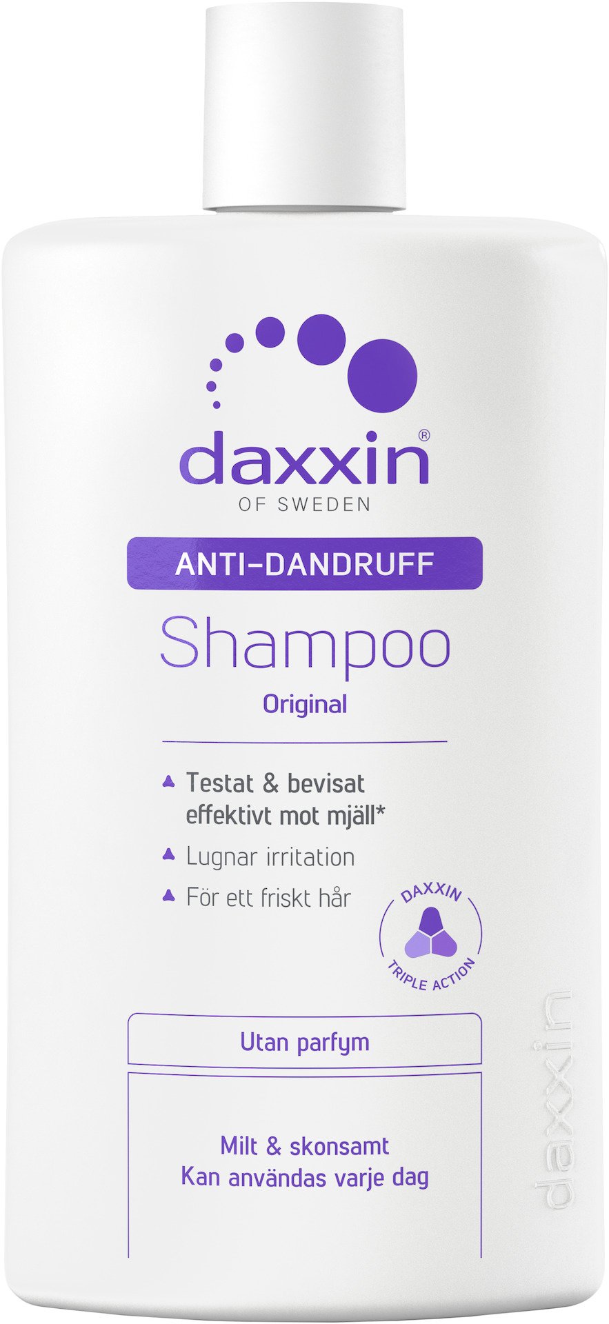 Daxxín Shampoo mot mjäll Parfymfri 250 ml