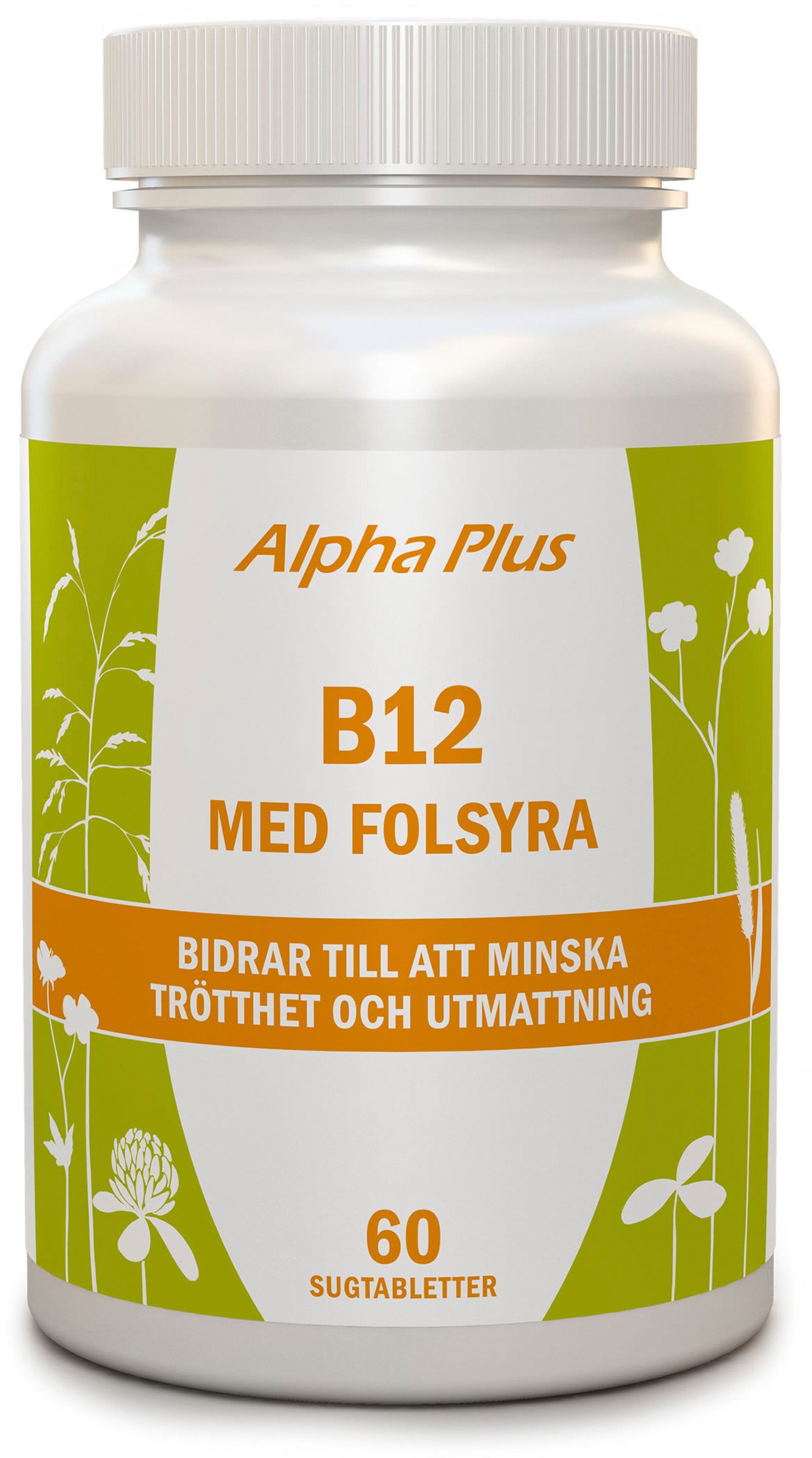 Alpha Plus B12 med folsyra 60 st