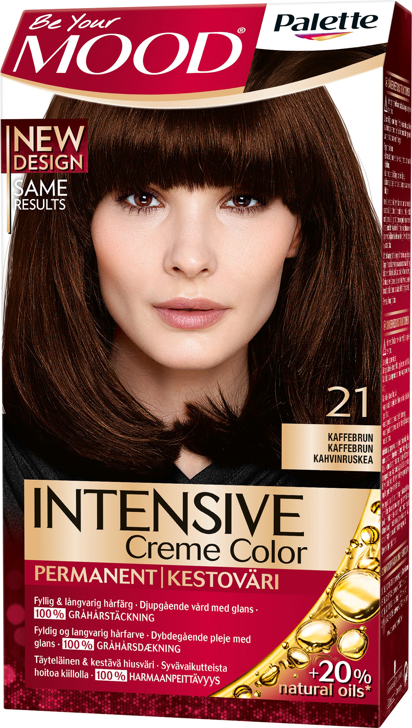MOOD Palette Intensive Creme Color 21 Kaffebrun 1 st