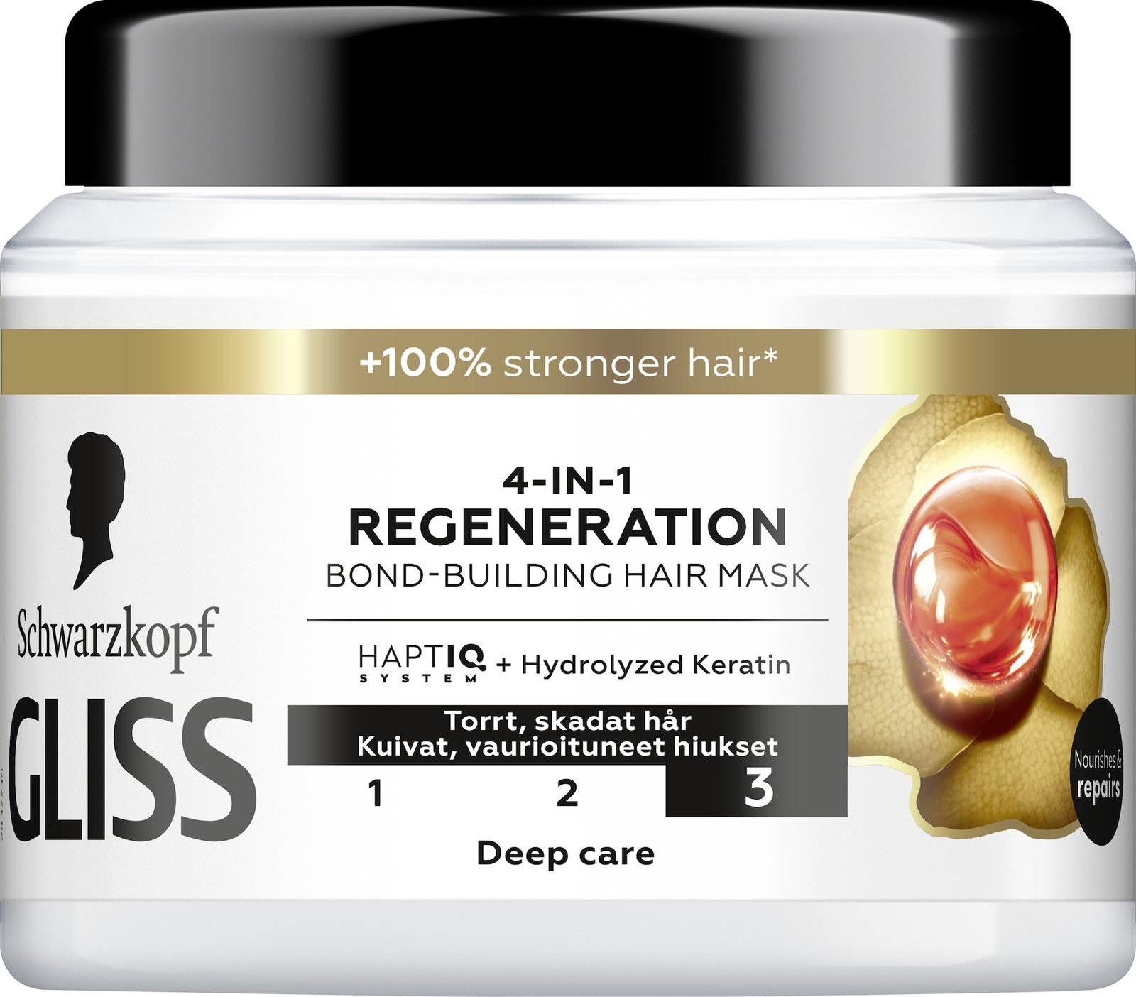 Köp Schwarzkopf Gliss 4 in 1 Regeneration Hair Mask 400 ml Apohem
