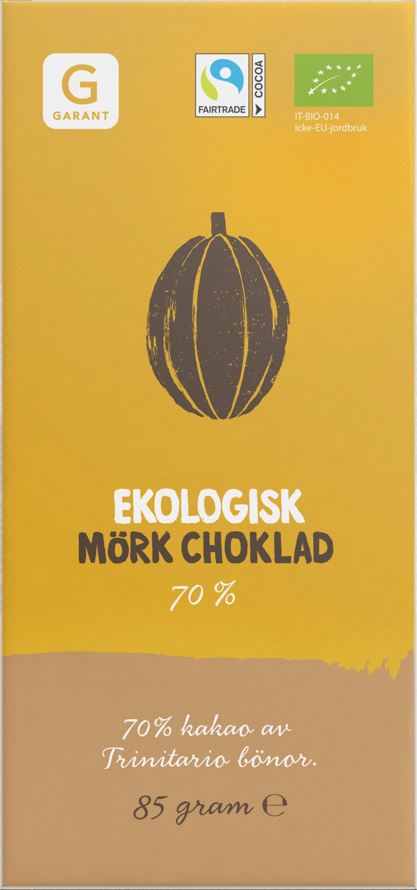 Garant Ekologisk Mörk Choklad 85 g