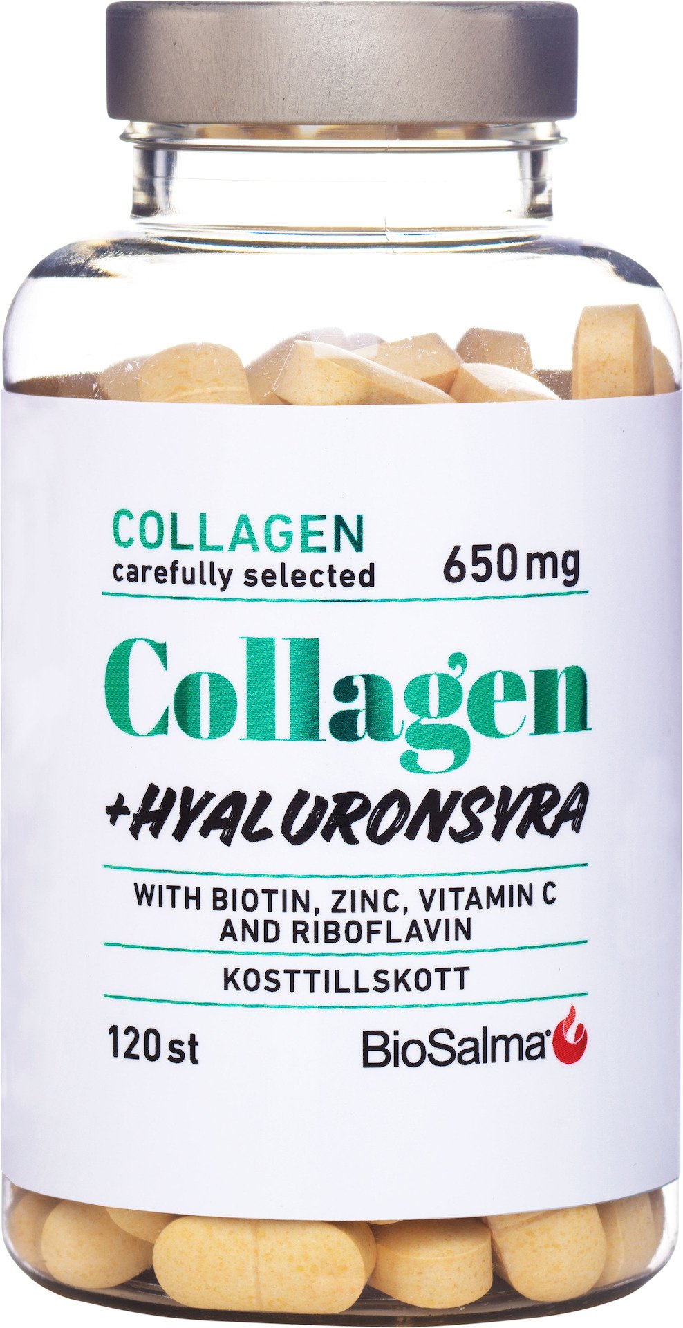 BioSalma Collagen + Hyaluronsyra 120 tabletter