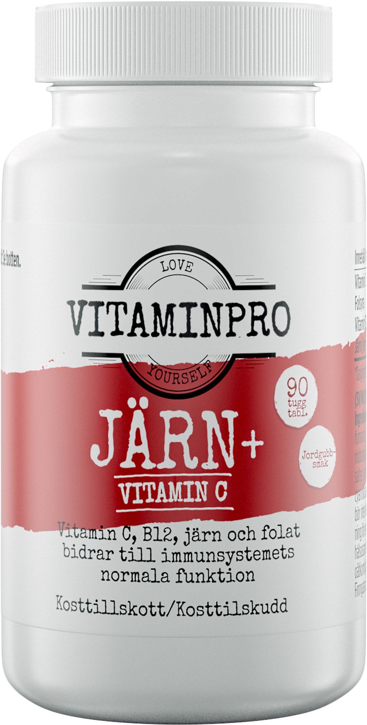 Vitaminpro Järn & Vitamin C 90 tuggtabletter