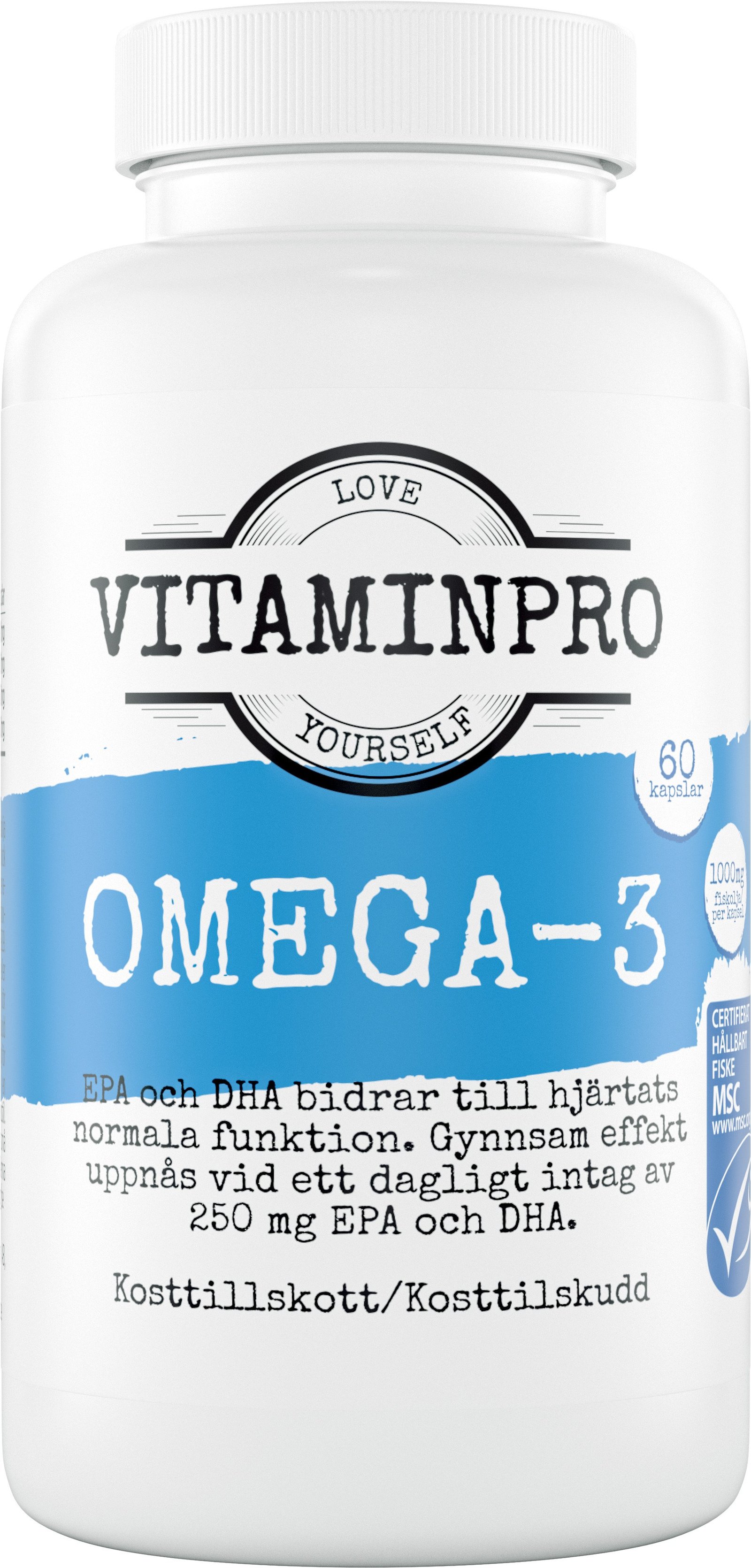 Vitaminpro Omega-3 60 kapslar