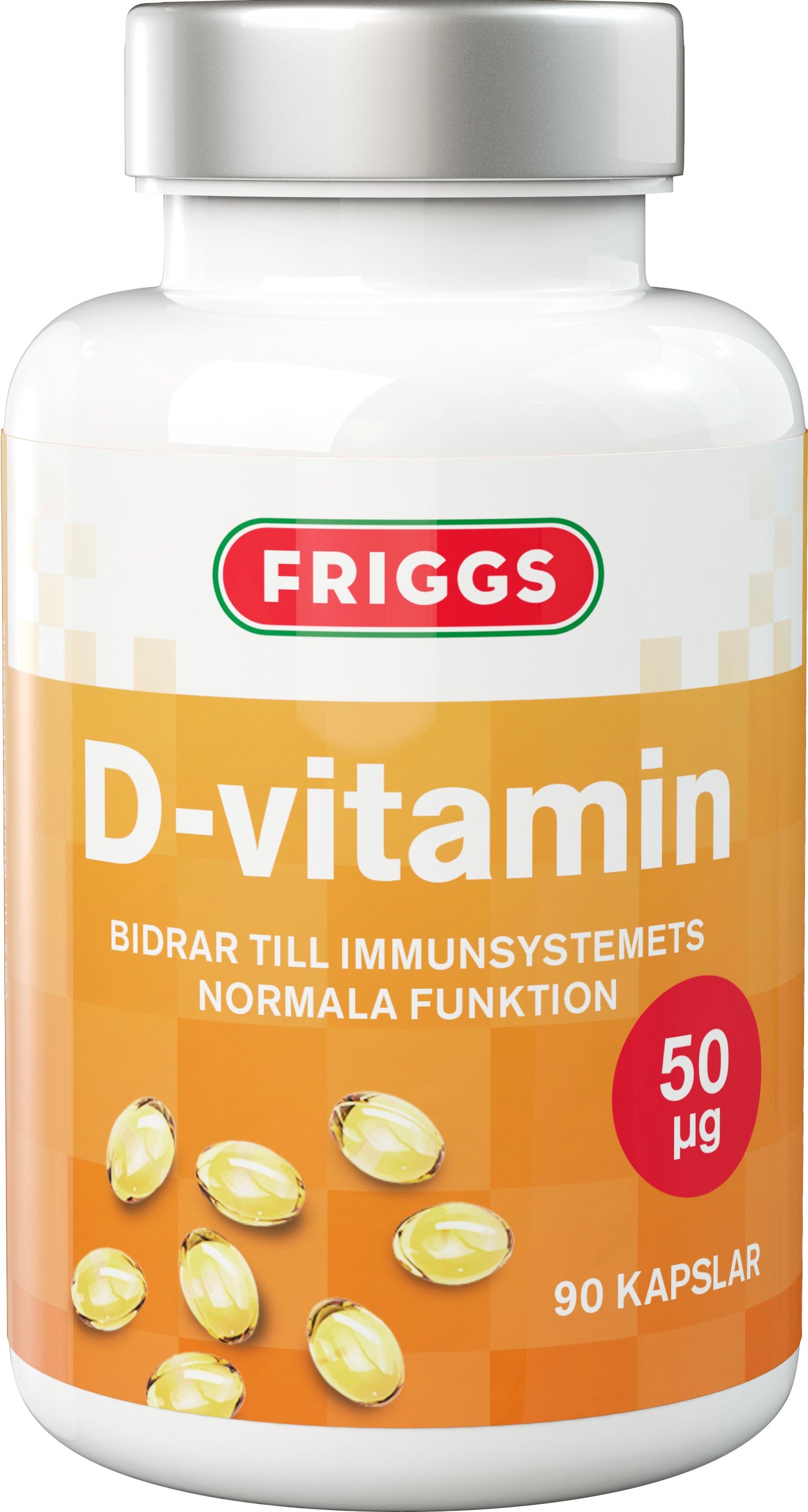 Friggs D-vitamin 50 µg 90 kapslar