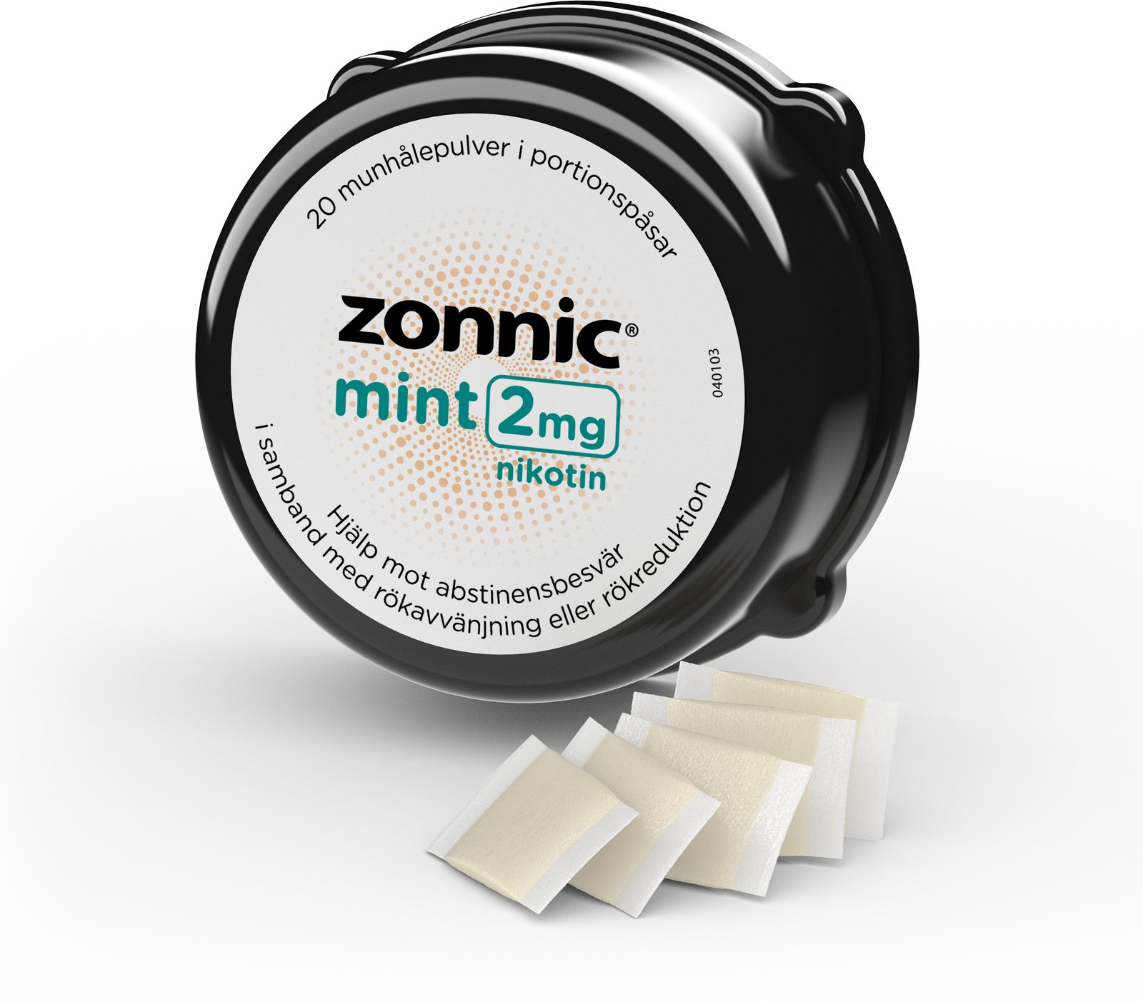 Zonnic Mint 2 mg Munhålepåse 20 st
