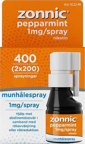 Zonnic Pepparmint Munhålespray 1 mg/spray 2 x 200 doser