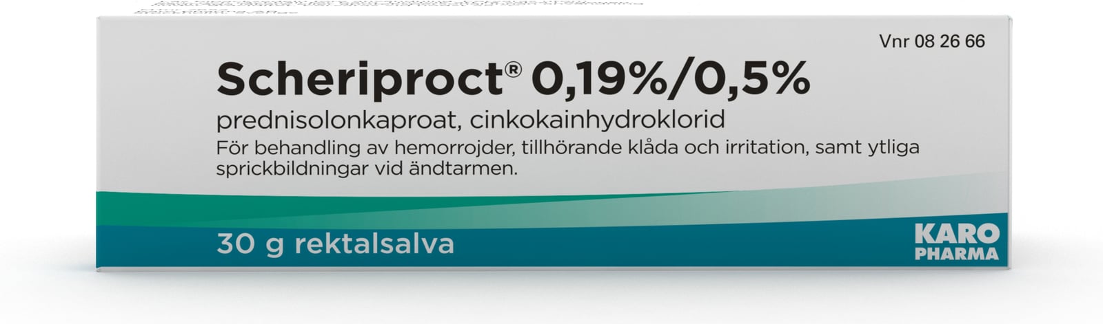 Scheriproct Rektalsalva 0,19% / 0,5% 30g