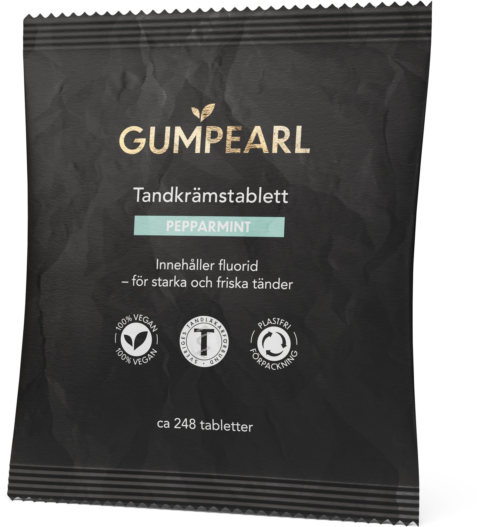GUMPEARL Pepparmint Tandkrämstablett Refill 248 st