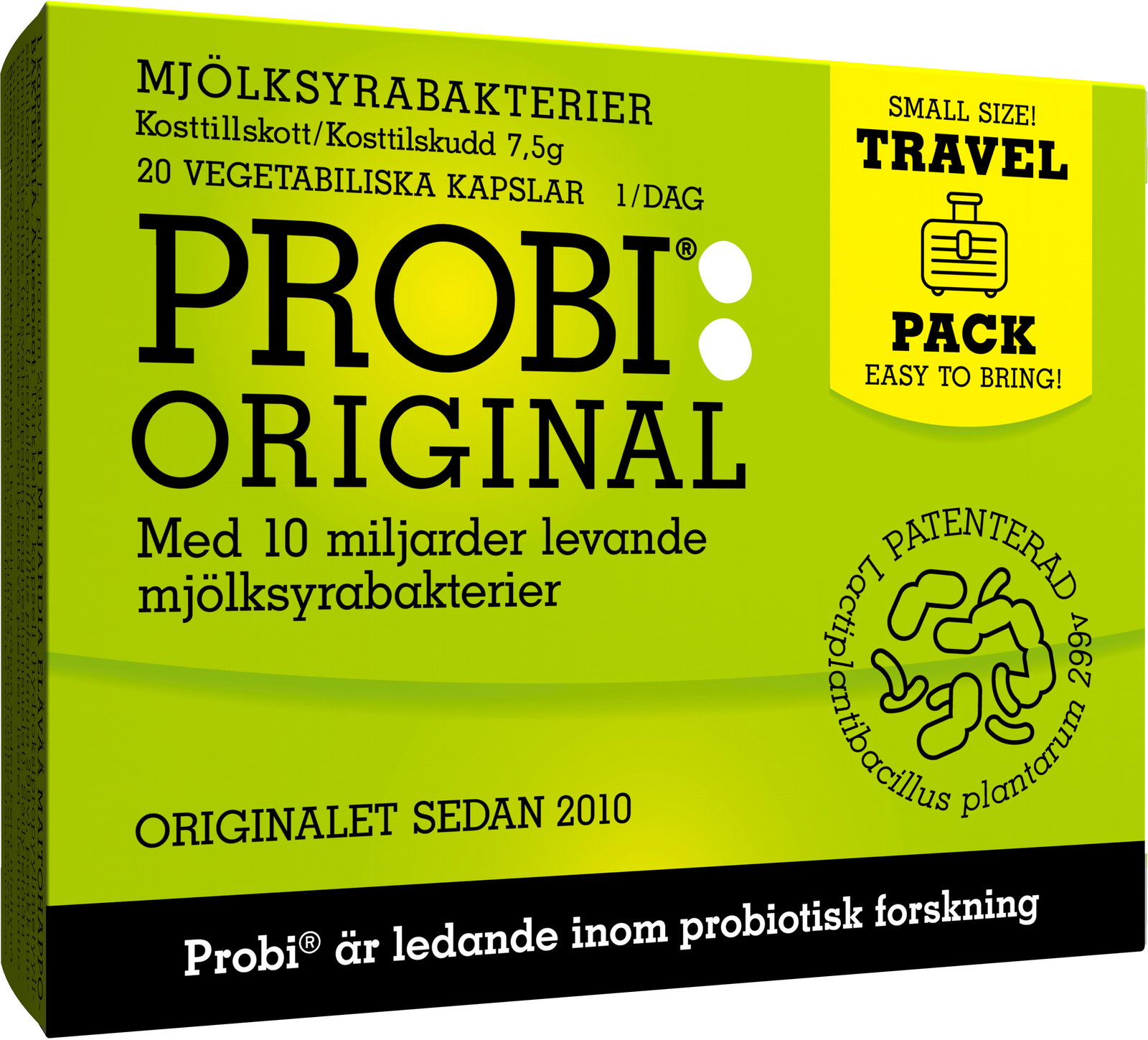 PROBI Original Mjölksyrabakterier Travel-pack 20 kapslar