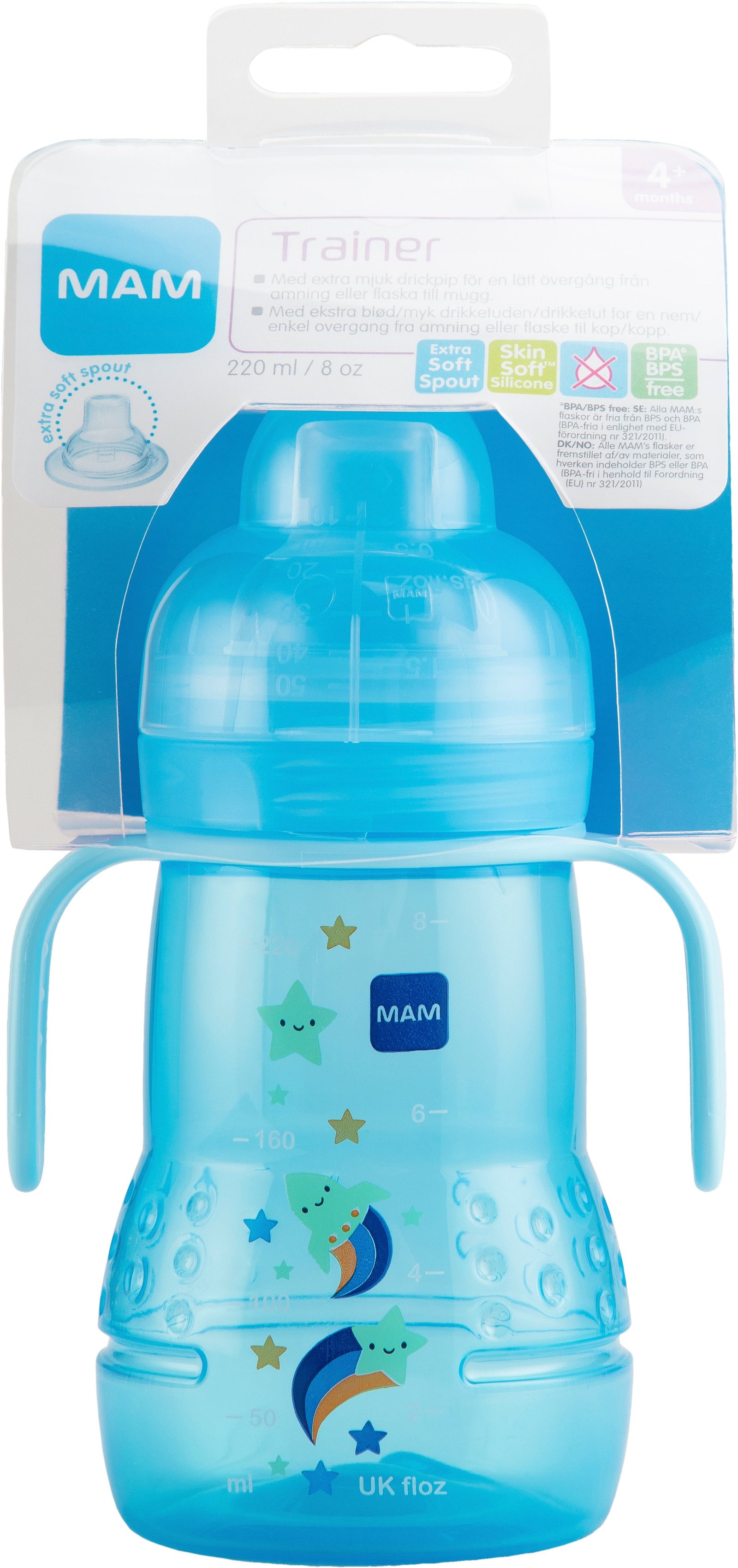 MAM Trainer Drickmugg +4 Månader 220 ml - Olika färger