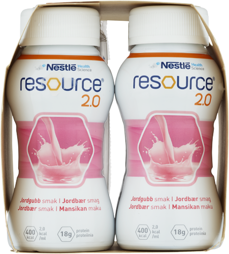 Nestlé Resource 2.0 Jordgubb 4 x 200 ml