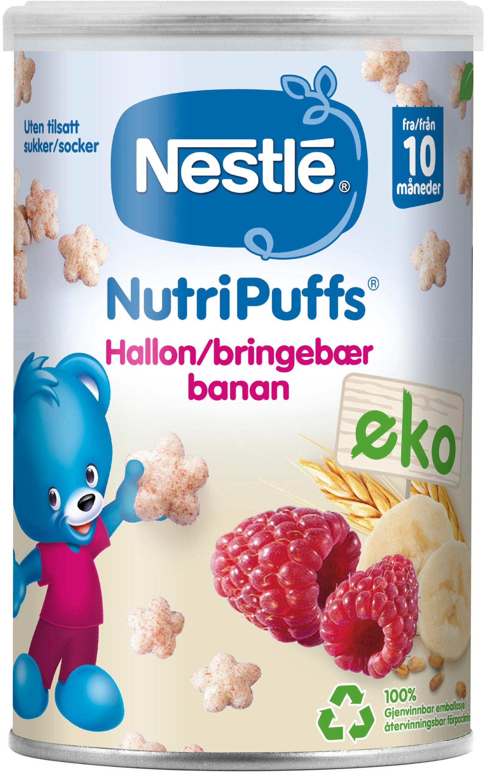 Nestlé NaturNes NutriPuffs Hallon & Banan 35 g