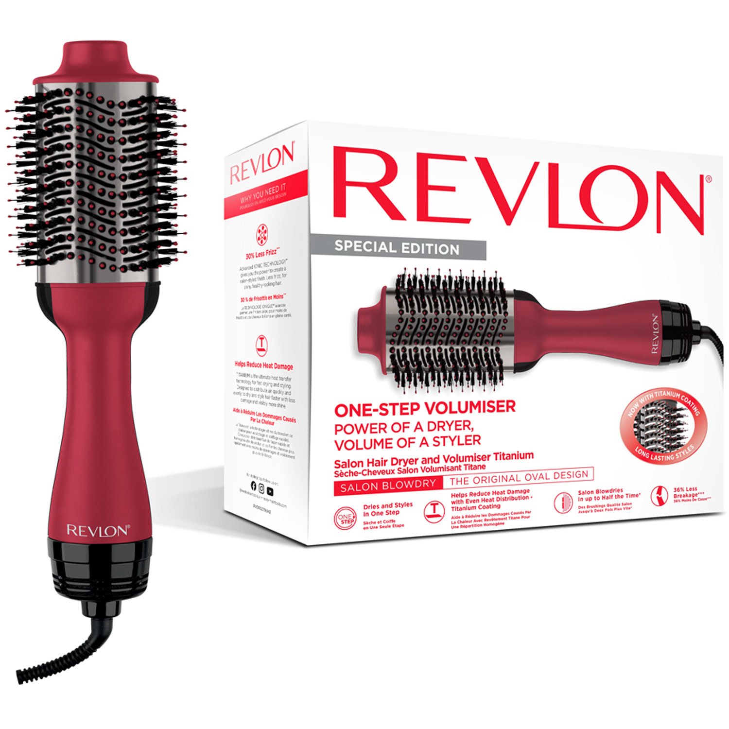 REVLON One-Step Hair Dryer & Volumiser Titanium