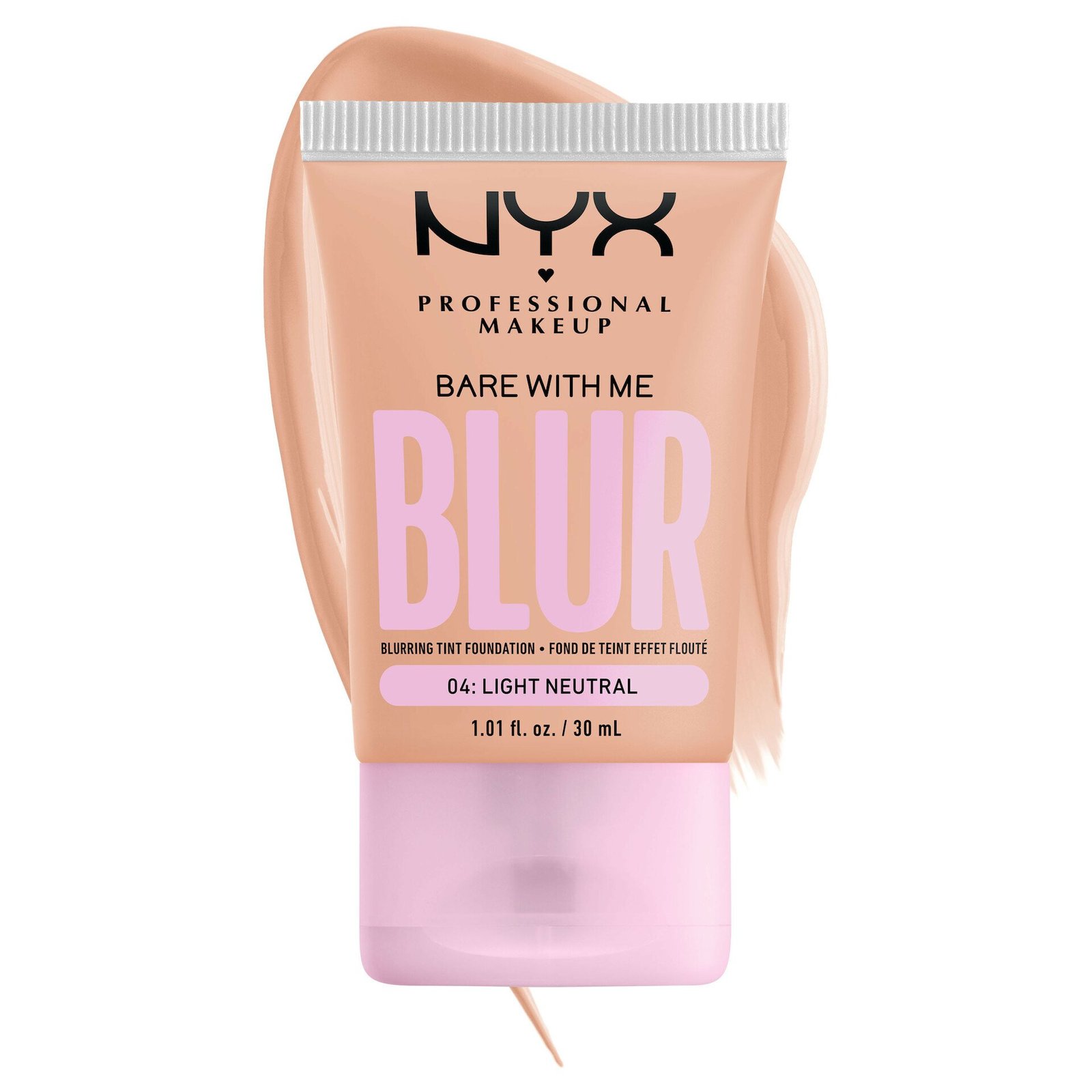 NYX Professional Makeup Bare With Me Blur Tint Foundation 4 Light Neutral 30 ml