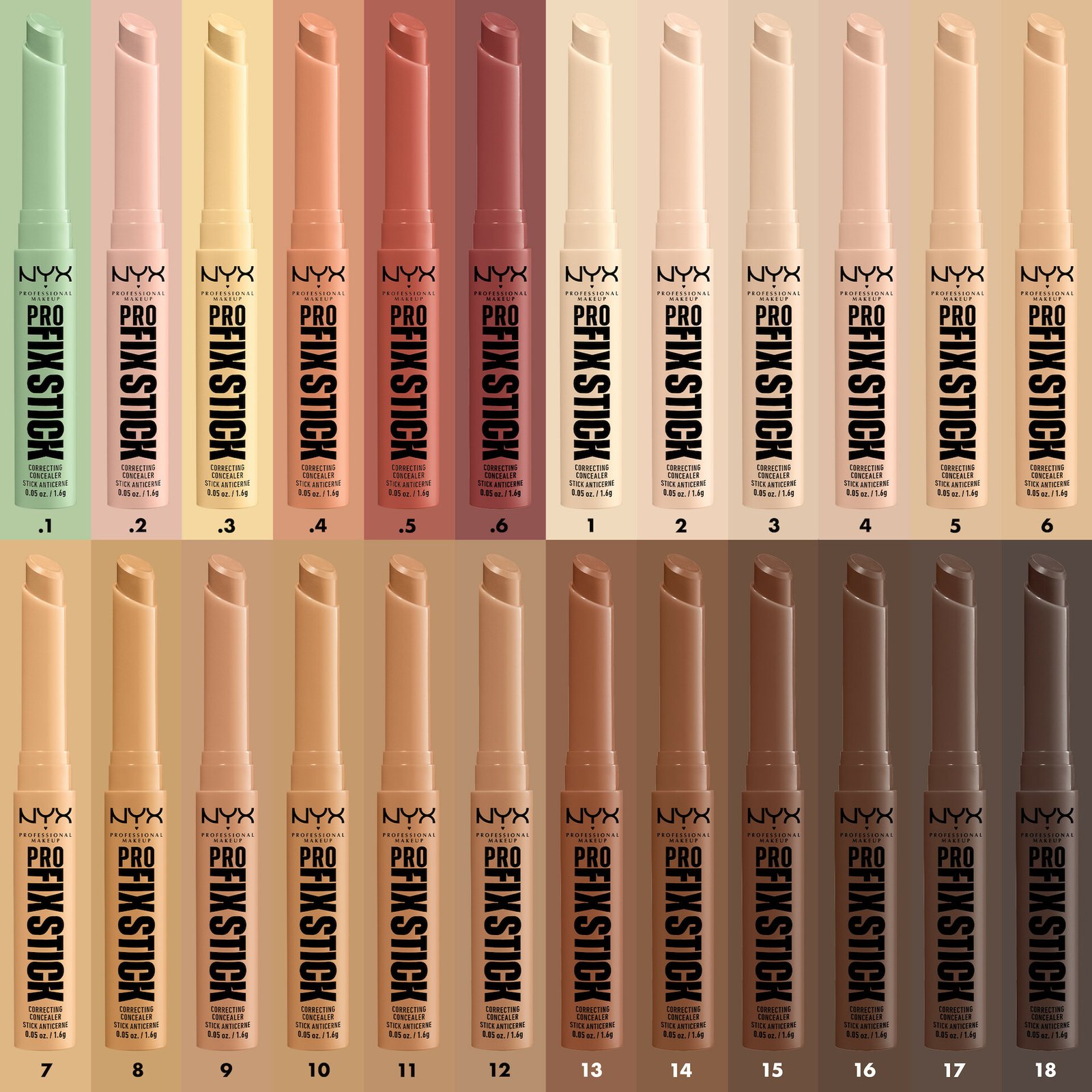 NYX Professional Makeup Pro Fix Stick Concealer Stick 06 Natural 1,6g