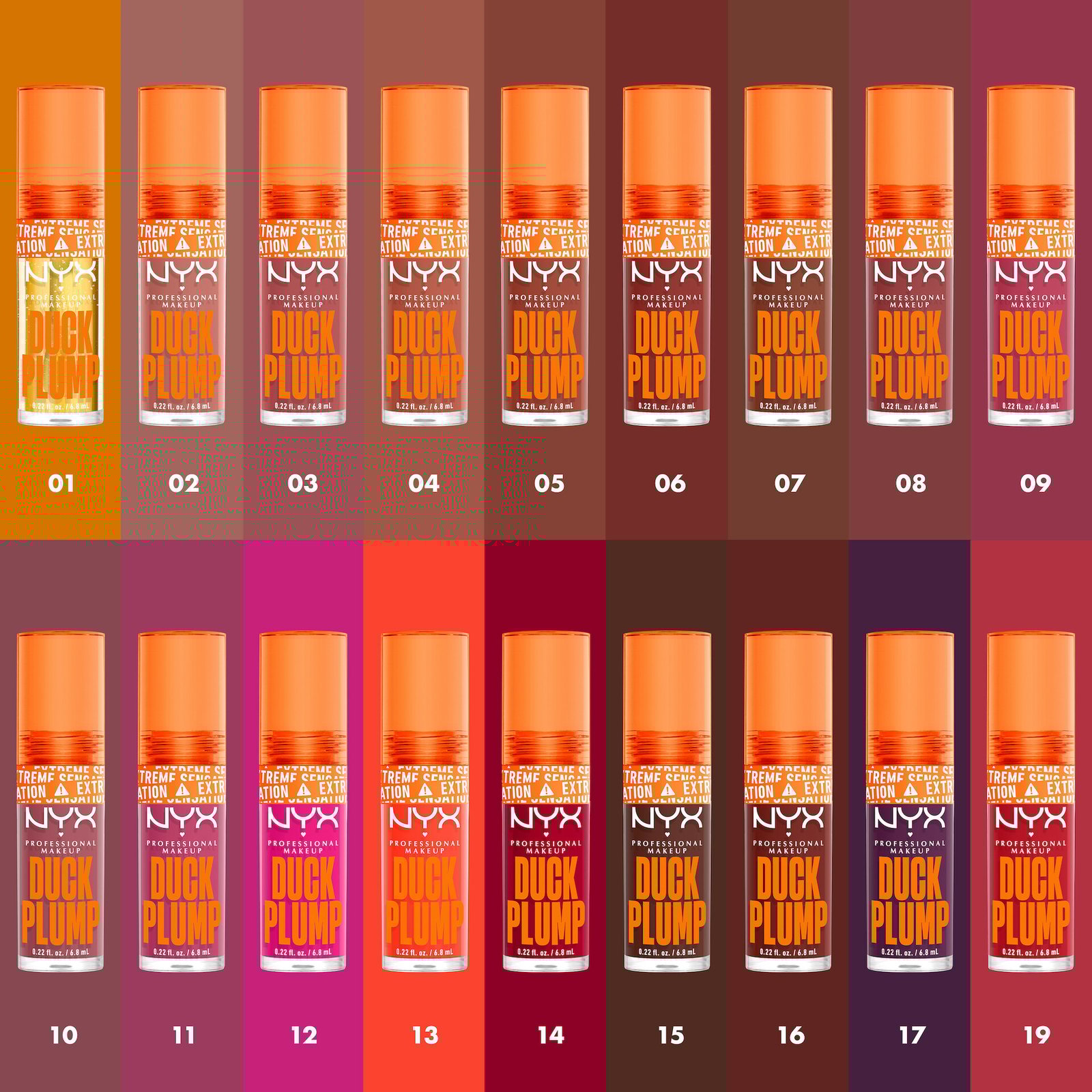 NYX Professional Makeup Duck Plump Lip Lacquer 14 Hall of Flame 7 ml